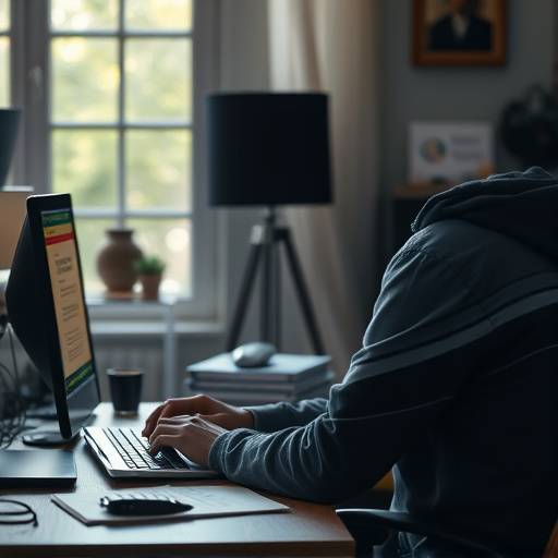 A screenwriter working on a screenplay at their desk.